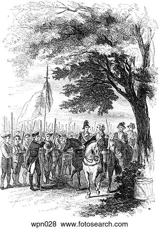 Stock Illustration Of Washington Taking Command Of The Continental Army 