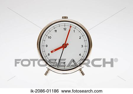 Alarm Clock on White Background View Large Photo Image Stock Photograph - Alarm Clock on White Background. Fotosearch
