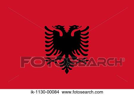 Albania National Flag View Large Photo Image Picture - Albania National Flag. Fotosearch