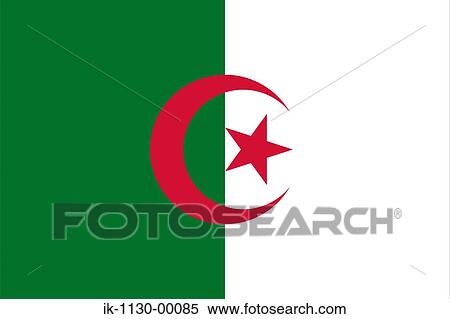 Algeria National Flag View Large Photo Image Stock Photography - Algeria National Flag. Fotosearch