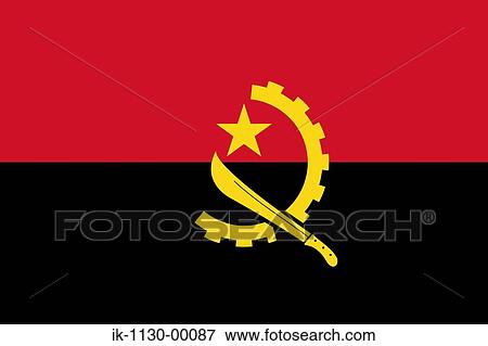 Angola National Flag View Large Photo Image Stock Photo - Angola National Flag. Fotosearch