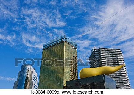 Stock Photography - Asahi beer building in Asakusa, Tokyo, Japan. Fotosearch
