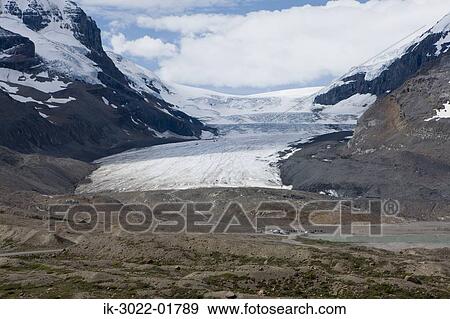Stock Photo - Athabasca Glacier in Canadian Rockies. Fotosearch