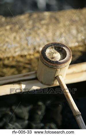 Stock Image - Bamboo Ladle. Fotosearch