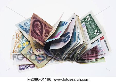 Banknotes on White Background View Large Photo Image Stock Photograph - Banknotes on White Background. Fotosearch
