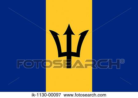 Stock Photo - Barbados National Flag. Fotosearch