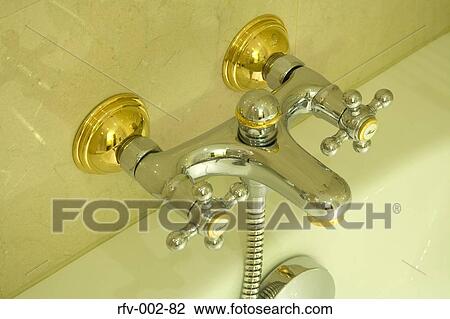 Stock Image - Bath Faucet. Fotosearch