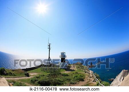 Beautiful seascape with observatory on coast View Large Photo Image Stock Photo - Beautiful seascape with observatory on coast. Fotosearch
