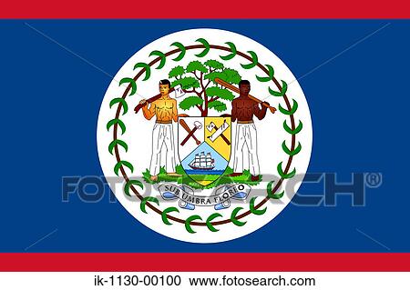 Belize National Flag View Large Photo Image Stock Image - Belize National Flag. Fotosearch