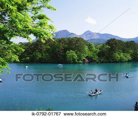 Bishamon Lake at Fukushimaa Prefecture in Japan View Large Photo Image Stock Photo - Bishamon Lake at Fukushimaa Prefecture in Japan. Fotosearch