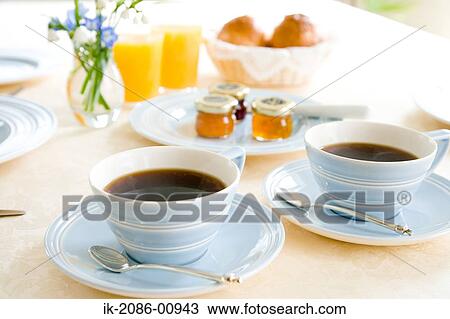 Breakfast on Table View Large Photo Image Stock Image - Breakfast on Table. Fotosearch