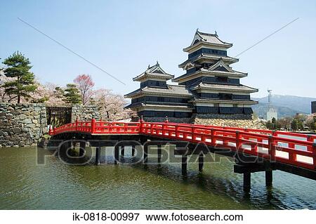Bridge Leading Matsumoto Castle in Japan View Large Photo Image Stock Photo - Bridge Leading Matsumoto Castle in Japan. Fotosearch