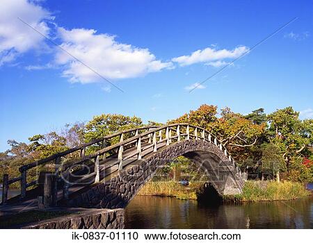 Bridge over river with plants in countryside View Large Photo Image Stock Image - Bridge over river with plants in countryside. Fotosearch