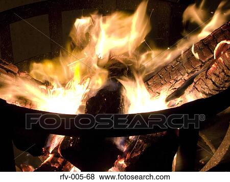 Stock Photo - Burning Fire. Fotosearch