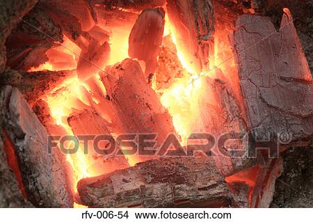 Burning Firewood View Large Photo Image Picture - Burning Firewood. Fotosearch