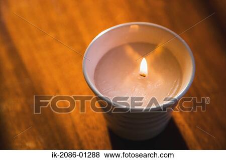 Candle Burning on Christmas View Large Photo Image Stock Photo - Candle Burning on Christmas. Fotosearch