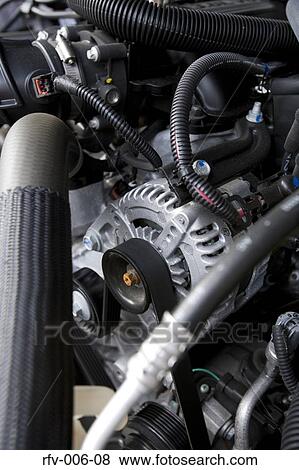 Car Engine View Large Photo Image Stock Photo - Car Engine. Fotosearch