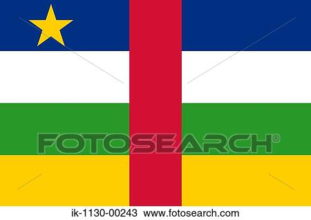 Central African Republic National Flag View Large Photo Image Stock Image - Central African Republic National Flag. Fotosearch