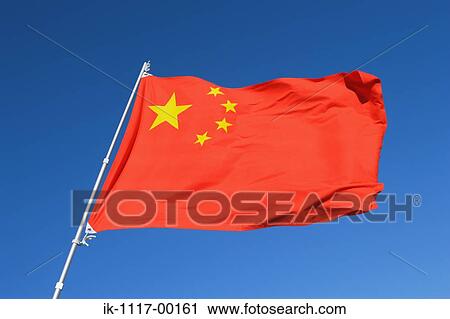 Stock Image - Chinese Flag. Fotosearch