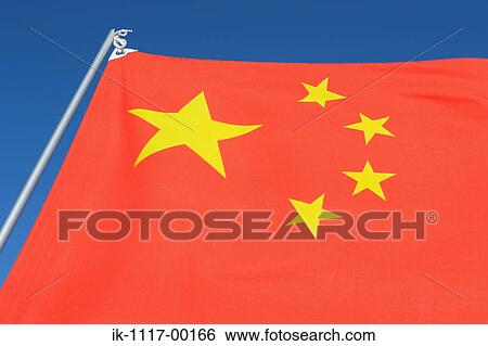 Chinese Flag View Large Photo Image Stock Photograph - Chinese Flag. Fotosearch