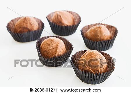 Chocolate Truffle on White Background View Large Photo Image Stock Image - Chocolate Truffle on White Background. Fotosearch