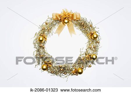 Christmas Wreath View Large Photo Image Stock Image - Christmas Wreath. Fotosearch