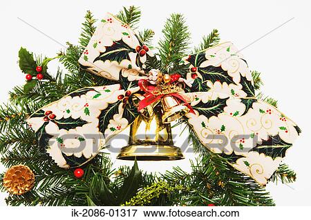 Christmas Wreath View Large Photo Image Stock Photo - Christmas Wreath. Fotosearch