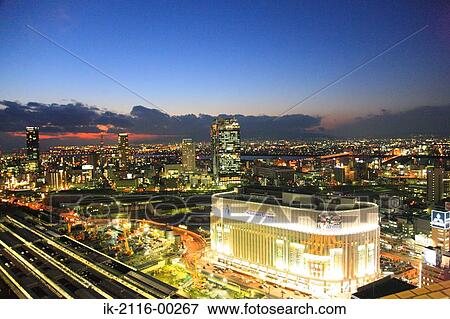 Stock Photo - Cityscape at Night. Fotosearch