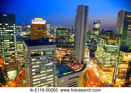 Cityscape at Night View Large Photo Image Stock Photography - Cityscape at Night. Fotosearch
