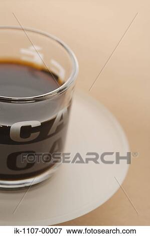 Clear Glass Cup of Coffee View Large Photo Image Stock Photo - Clear Glass Cup of Coffee. Fotosearch