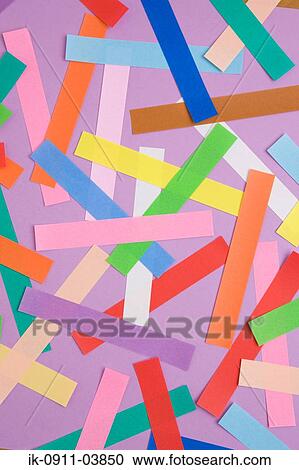 Colorful paper strips View Large Photo Image Stock Image - Colorful paper strips. Fotosearch