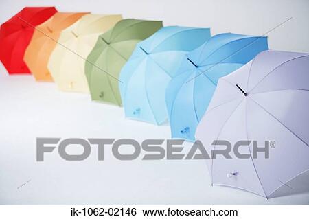 Stock Photograph - Colorful Umbrellas. Fotosearch