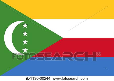 Comoros National Flag View Large Photo Image Picture - Comoros National Flag. Fotosearch