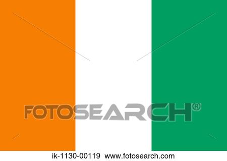 Stock Photo - Cote d'Ivoire National Flag. Fotosearch