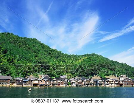 Cottages at seashore View Large Photo Image Stock Photo - Cottages at seashore. Fotosearch