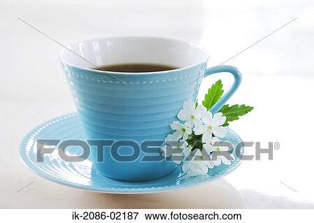 Cup of herbal tea with flowers View Large Photo Image Stock Photo - Cup of herbal tea with flowers. Fotosearch