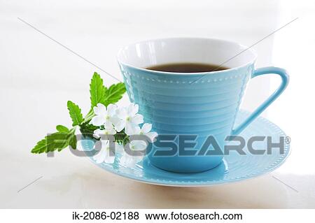 Stock Photo - Cup of herbal tea with flowers. Fotosearch