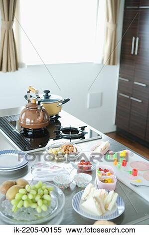Delicious food in kitchen View Large Photo Image Stock Photography - Delicious food in kitchen. Fotosearch