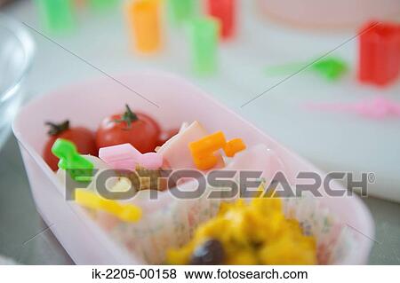 Delicious food in lunch box View Large Photo Image Stock Photo - Delicious food in lunch box. Fotosearch