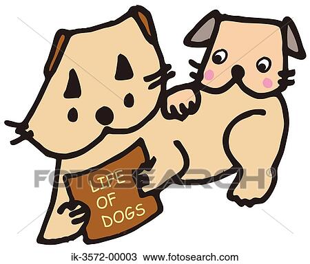 Stock Image - Digital Image of Dog Reading Book. Fotosearch