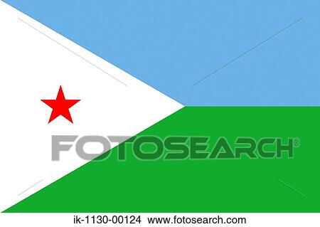 Picture - Djibouti National Flag. Fotosearch