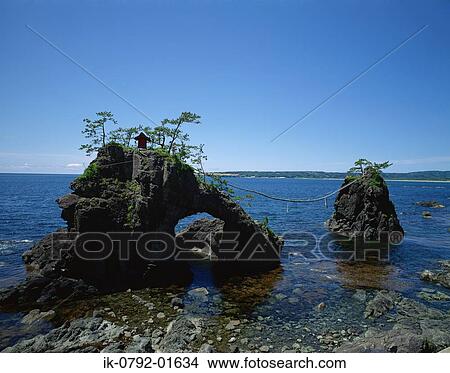 Doumon Rock At, Shika Town, Ishikawa Prefecture, Japan View Large Photo Image Picture - Doumon Rock At, Shika Town, Ishikawa Prefecture, Japan. Fotosearch