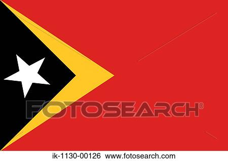 Stock Photograph - East Timor National Flag. Fotosearch