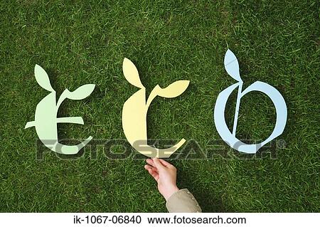 Stock Image - ECO Spelled Out. Fotosearch