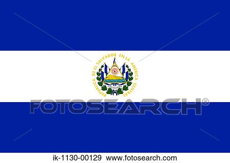 El Salvador National Flag View Large Photo Image Stock Photo - El Salvador National Flag. Fotosearch