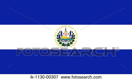 Stock Photo - El Salvador National Flag. Fotosearch