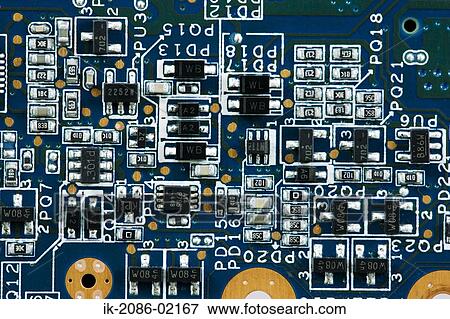 Electronic components of motherboard View Large Photo Image Stock Photo - Electronic components of motherboard. Fotosearch