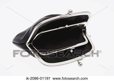 Empty Purse on a White Background View Large Photo Image Stock Photo - Empty Purse on a White Background. Fotosearch