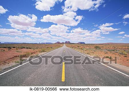 Empty Straight Road against Blue Sky View Large Photo Image Stock Photograph - Empty Straight Road against Blue Sky. Fotosearch