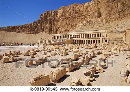 Stock Image - Entrance To Temple of Luxor, Egypt. Fotosearch